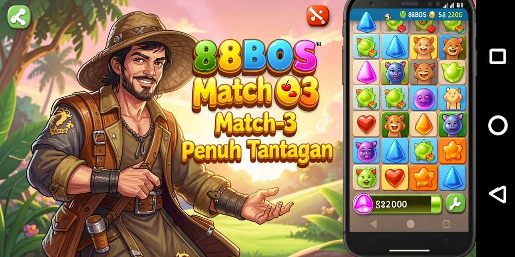Tampilan antarmuka yang menawan dan gameplay menyenangkan di 88BOS.