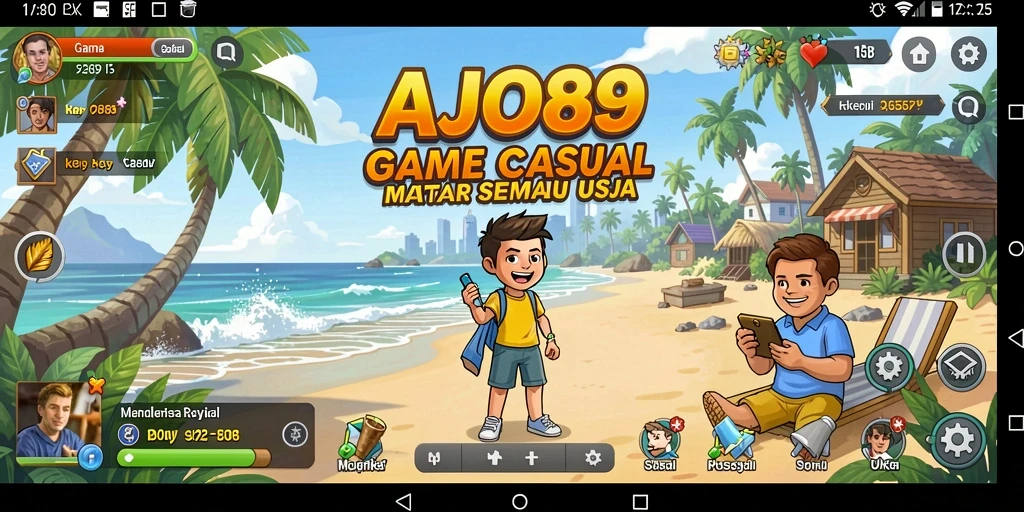 Tampilan gameplay AJO89 yang seru dan penuh warna.