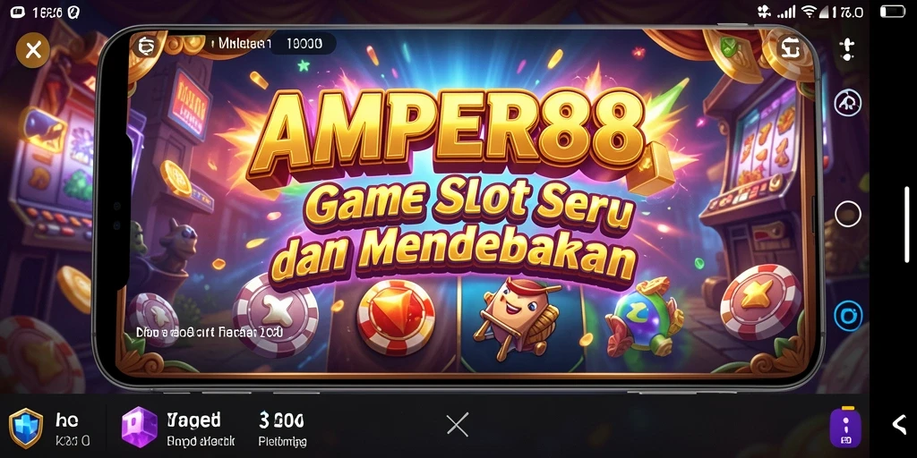 Tampilan seru dan mendebarkan gameplay Slot AMPER88.