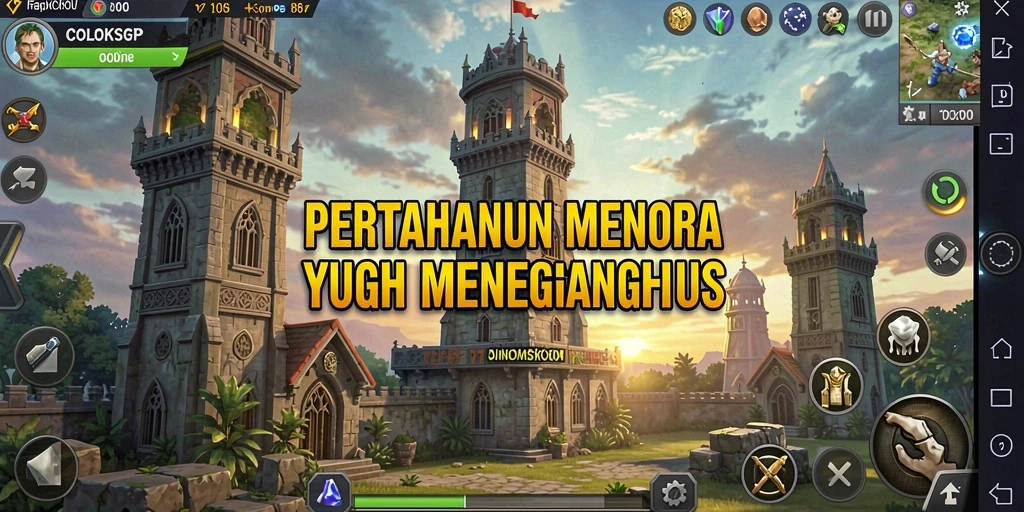 Tampilan gameplay COLOKSGP dalam aksi Tower Defense yang seru.