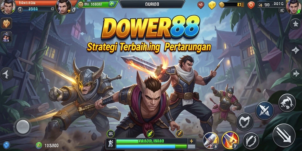 Screenshot DOWER88 menampilkan gameplay strategi yang mendebarkan.