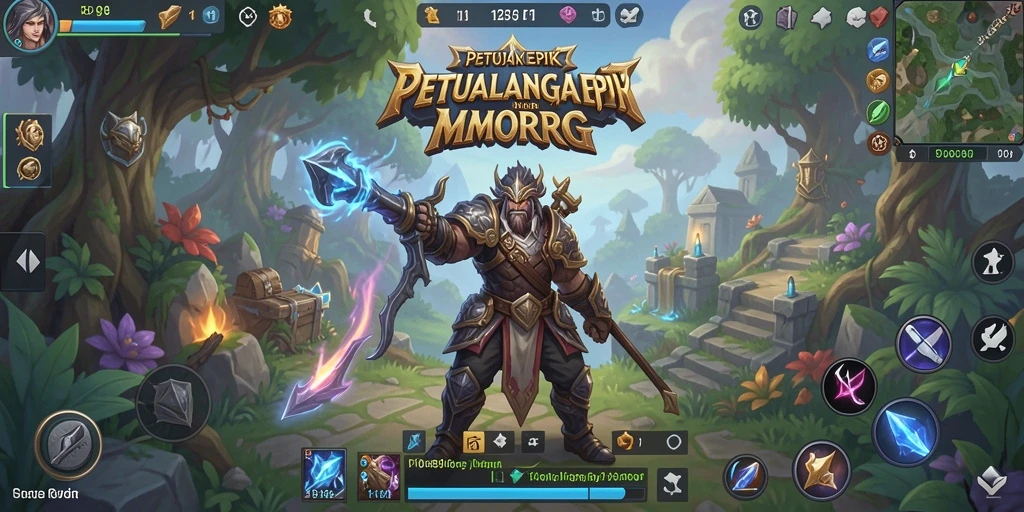 Gameplay seru dan interaksi sosial di dunia MMORPG.