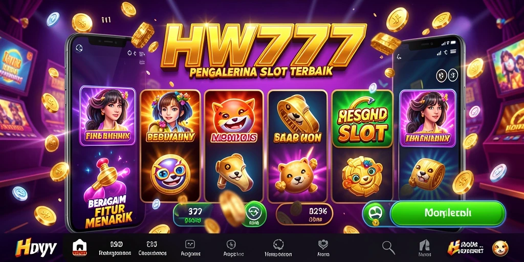 Screenshot menampilkan gameplay Slot HW777 yang menarik dan dinamis.