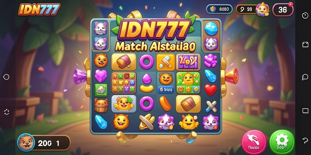 Gambar gameplay IDN777 yang penuh warna dan menarik.