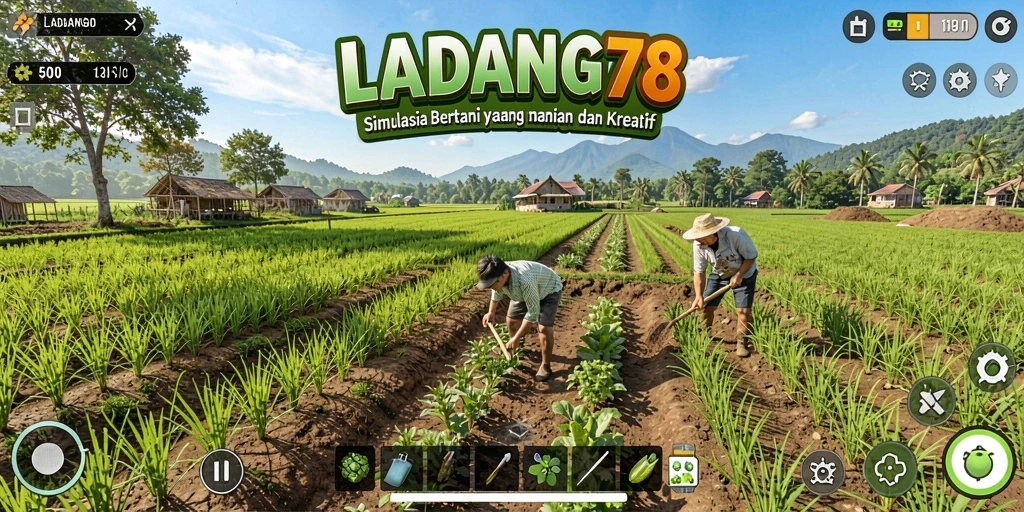 Gameplay menarik LADANG78 dengan aktivitas bertani yang seru.
