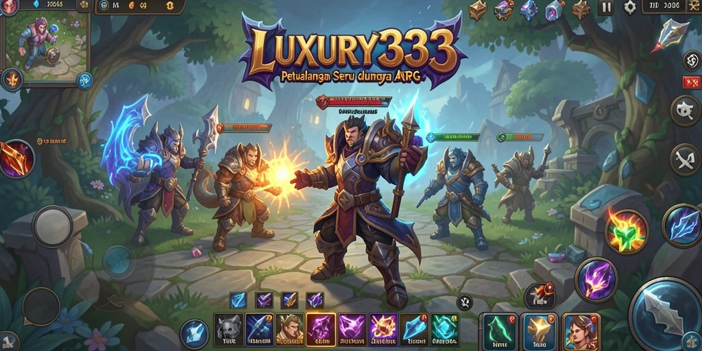 Screenshot menampilkan aksi seru gameplay LUXURY333 di dunia ARPG.