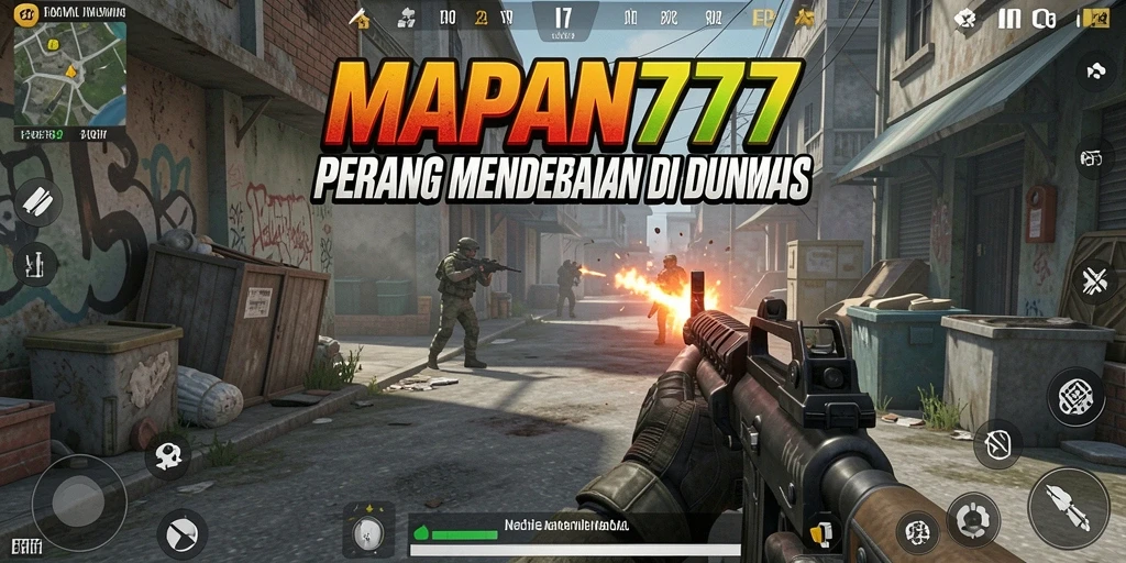 Tampilan seru pertempuran dalam <strong>MAPAN777</strong>, dengan aksi tembak yang menegangkan.