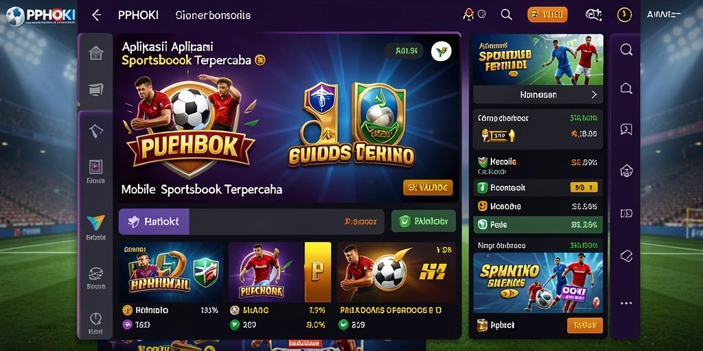 Tampilan antarmuka permainan Sportsbook PPHOKI yang menarik dan interaktif.