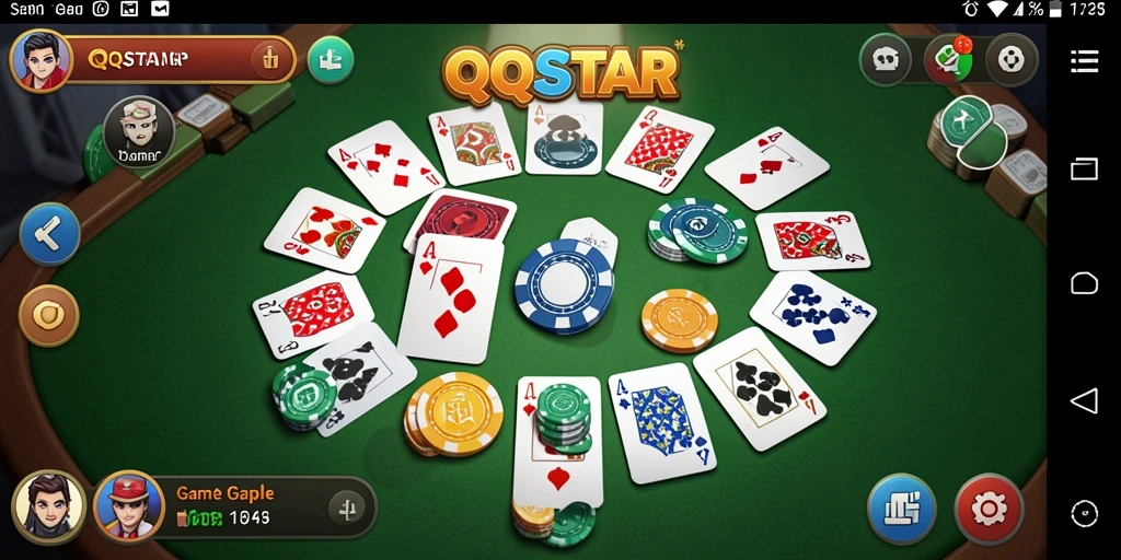 Tampilan gameplay seru dan interaktif dari QQSTAR.