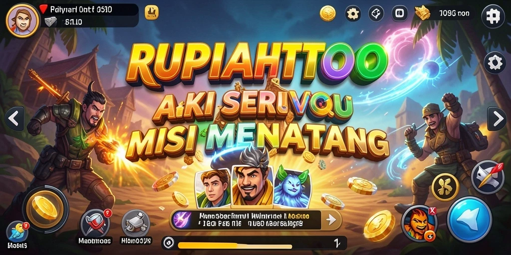 Screenshot menunjukkan aksi seru dalam gameplay RUPIAHTOTO.