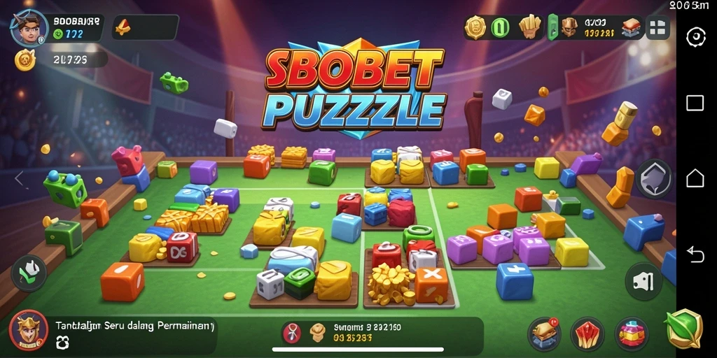 Screenshot gameplay SBOBET yang menampilkan tantangan Puzzle yang menarik.