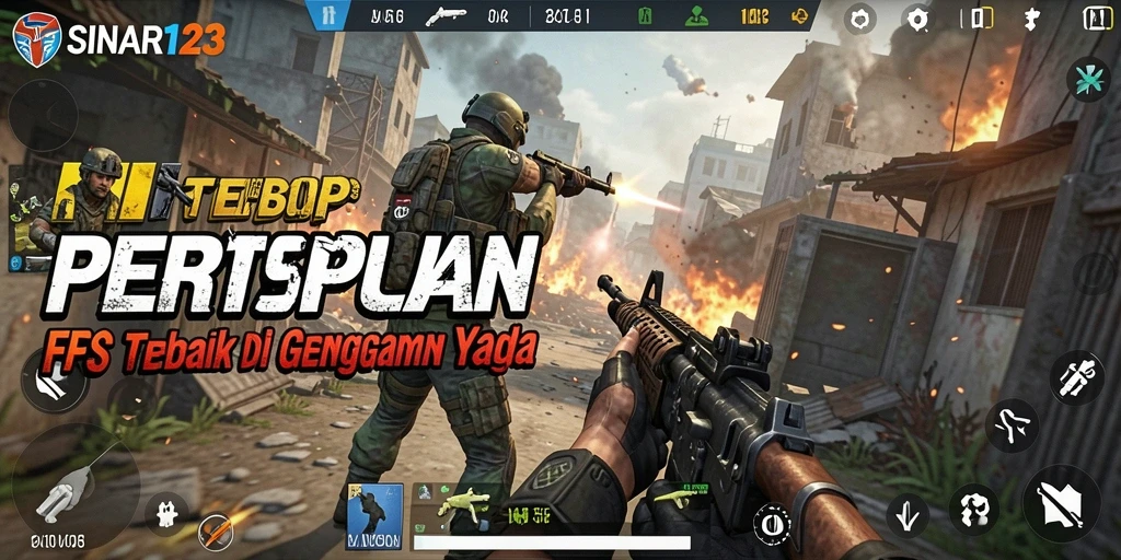 Screenshot gameplay SINAR123 menampilkan aksi tembak-menembak yang mendebarkan.