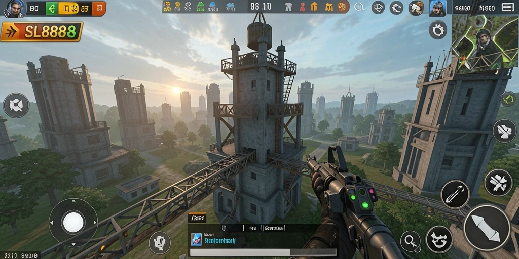 Tampilan gameplay SL888 yang mendebarkan dalam Tower Defense.