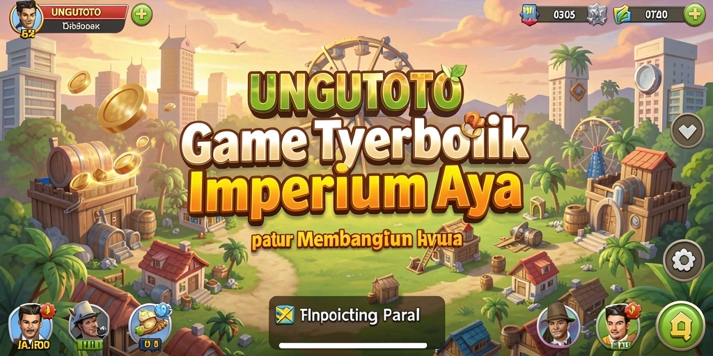 Tampilan gameplay UNGUTOTO dengan berbagai aktivitas manajerial.
